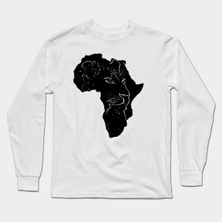 Africa - Lion - Silhouette - BigCat - Cat Long Sleeve T-Shirt